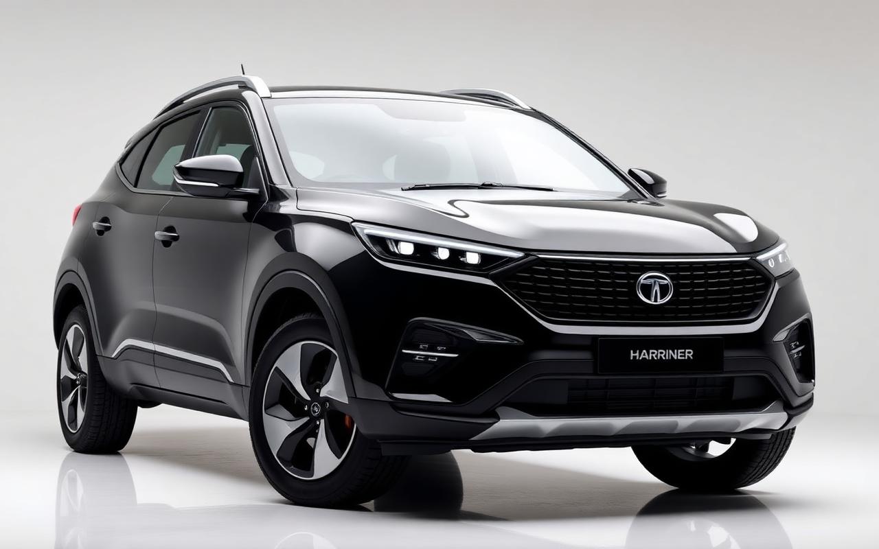 Tata Harrier EV — front three-quarter view