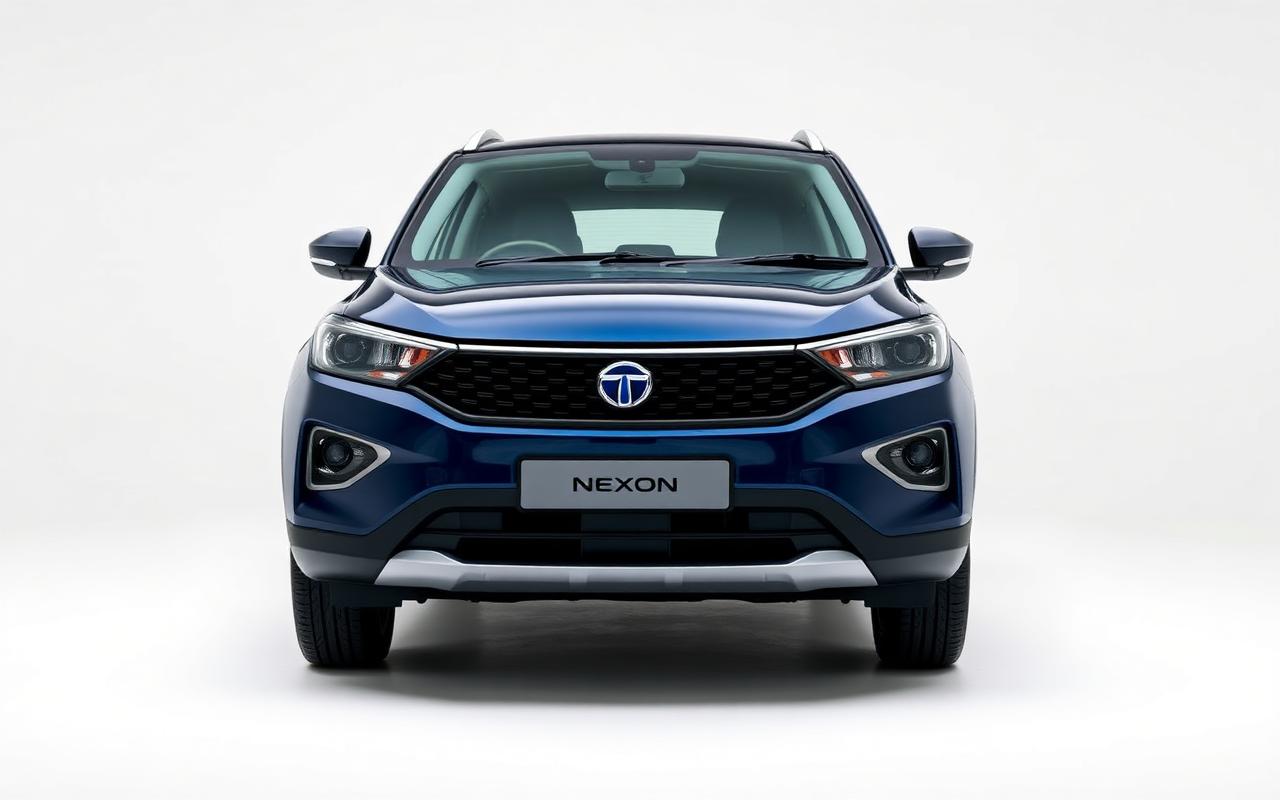 Tata Nexon EV — front three-quarter view