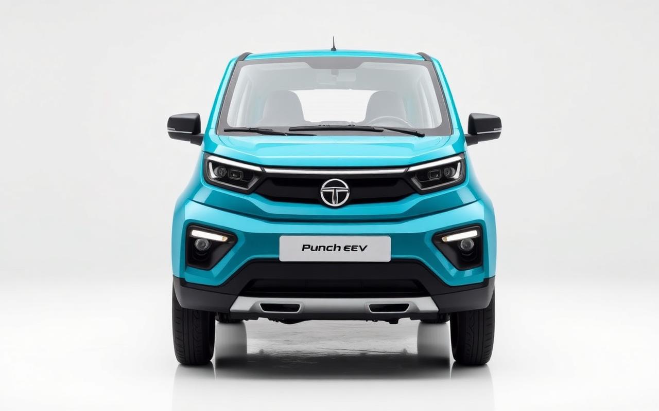 Tata Punch EV — front three-quarter view