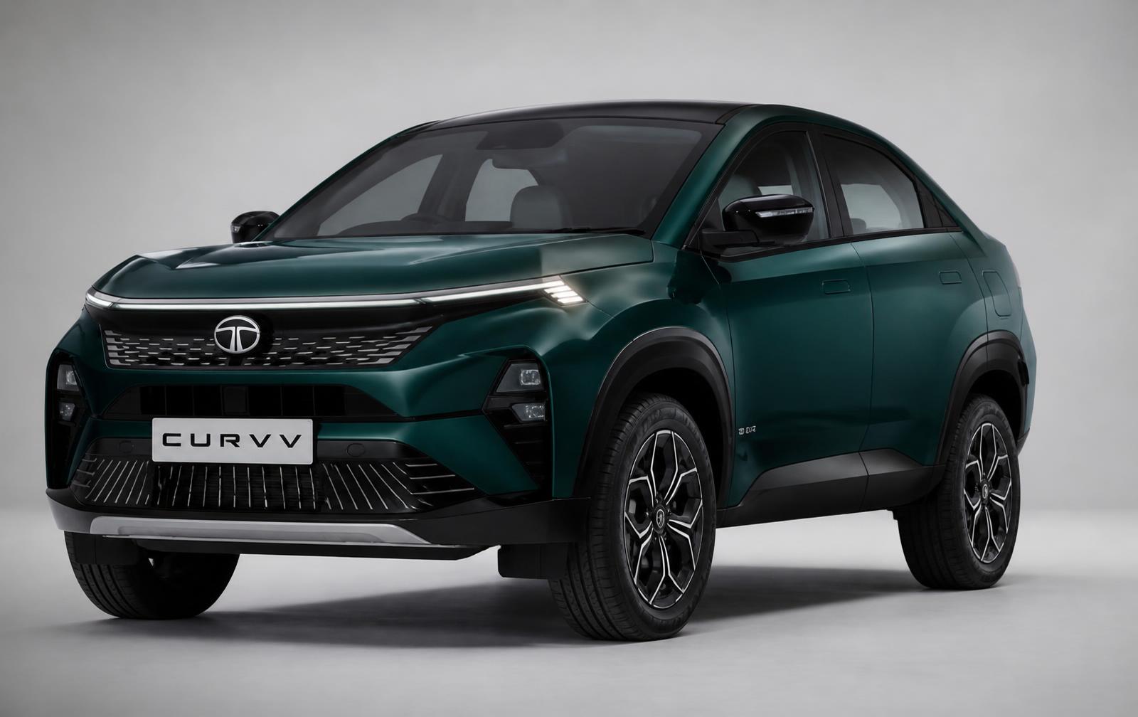 Tata Curvv — front three-quarter view